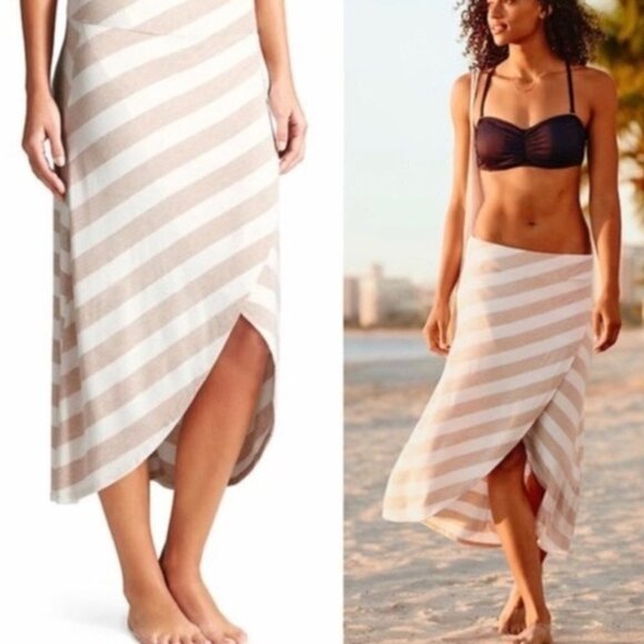 Athleta Dresses & Skirts - ATHLETA NWOT RIBBON STRIPE MIDI SKIRT SIZE MEDIUM